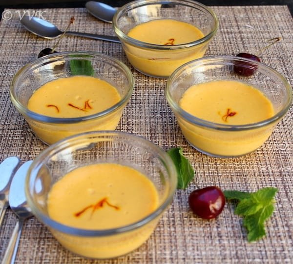 Baked Yogurt Mango, Best summer recipe for kids